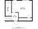First floor plan featuring a bedroom, hall, and laundry room at 3420 Caley Mill Ln, Powder Springs, GA 30127