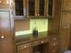 Built-in desk and cabinets in a classic style, offering ample storage and workspace at 3546 Mount Vernon Ct, Lawrenceville, GA 30044
