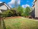 Lush backyard with mature trees, manicured lawn, and a charming walking path, and privacy at 3544 Candytuft Run, Auburn, GA 30011
