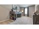 This fun bedroom offers a unique loft bed with built-in desk and shelving at 700 Relic Rdg, Hampton, GA 30228