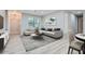 Inviting living room area with modern furniture, LVP floors, and warm lighting at 2714 Preston Dr, Decatur, GA 30034