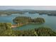 Scenic aerial view showcases the lake and surrounding natural beauty of the community at 171 Basil Street Dr, Cumming, GA 30040