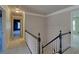 Upstairs hallway showing the black and white bannister at 2195 Brickton Sta, Buford, GA 30518