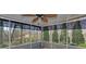 This is a view of the screened in porch with sun shades at 2195 Brickton Sta, Buford, GA 30518
