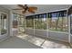 View of screened in porch with neutral color and shades for privacy at 2195 Brickton Sta, Buford, GA 30518