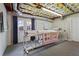 Basement with quilting station, creating a cozy crafting area with great lighting and ample workspace at 2801 Livsey Dr, Tucker, GA 30084