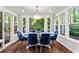 Dining room features large windows offering natural light and views of the backyard at 2801 Livsey Dr, Tucker, GA 30084