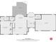 Detailed first floor layout showing the floor plan with dimensions of the rooms at 1484 W Prospect Dr, Lawrenceville, GA 30043