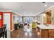 Bright living room featuring hardwood floors and access to a patio via sliding glass doors at 3201 Lenox Ne Rd # 22, Atlanta, GA 30324