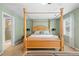 Bedroom with a four poster bed, and dual night stands and lamps at 480 Springs End Ne Ln, Marietta, GA 30068