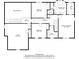 Second floor plan showing the primary bedroom, three additional bedrooms and bathrooms at 11165 Bentley Chase Dr, Johns Creek, GA 30097