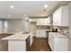 Bright open kitchen featuring an island, granite counters, modern stainless appliances, and white cabinetry at 3207 Canary Ct, Decatur, GA 30032