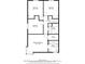 Upstairs floor plan featuring four bedrooms, including a primary suite with a walk-in closet and a bathroom at 3603 Allpoint Dr, Marietta, GA 30062