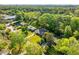 A scenic aerial view showcases the property surrounded by lush greenery and mature trees at 1153 Chatsworth Dr, Avondale Estates, GA 30002