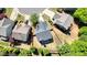 An aerial view of the backyard, landscaping, and the location of the home within the neighborhood at 2525 Ashton Dr, Roswell, GA 30076