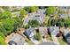 Beautiful aerial view showcasing the home's lush landscaping and neighborhood setting at 2525 Ashton Dr, Roswell, GA 30076