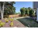 Well-maintained backyard with a wooden fence and lush landscaping at 2525 Ashton Dr, Roswell, GA 30076