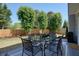 Backyard deck with outdoor seating and a view of the landscaped yard at 2525 Ashton Dr, Roswell, GA 30076