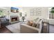 Cozy living room featuring a fireplace, comfortable seating, and stylish decor for relaxed living at 2525 Ashton Dr, Roswell, GA 30076