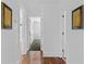 Hallway featuring hardwood floors and white walls at 446 Harold Ne Ave, Atlanta, GA 30307