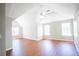 Spacious bedroom with vaulted ceilings, large windows, and hardwood floors at 100 Wyngate Chase, Stockbridge, GA 30281
