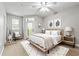 Serene bedroom featuring neutral tones and modern decor at 4201 Stratford Commons, Decatur, GA 30033