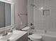 Well-lit bathroom with a modern shower and vanity at 6401 Wedgeview Ct # 6401, Tucker, GA 30084