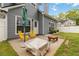 Well-kept backyard featuring a patio, furniture, and attractive landscaping at 900 Hillary Ln, Lawrenceville, GA 30043