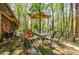 Cozy back deck is perfect for outdoor seating and enjoying nature views at 2680 Irene Dr, Marietta, GA 30066