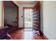 Foyer with wood floors and a beautifully decorated wooden door at 2680 Irene Dr, Marietta, GA 30066