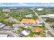 Annotated aerial shot in Buford, GA, showcasing the lot, neighboring residences, and Lake Lanier in the distance at 409 Thunder Rd, Buford, GA 30518