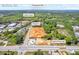 Aerial view of land for sale in Buford, GA near Buford Hwy NE and Lake Lanier at 409 Thunder Rd, Buford, GA 30518