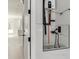Custom dog washing station features modern fixtures and tiling at 409 Thunder Rd, Buford, GA 30518