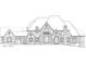Detailed elevation rendering of a two-story home with brick and stone accents at 409 Thunder Rd, Buford, GA 30518