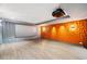 Finished basement with projector and screen at 265 Tara Trl, Atlanta, GA 30327