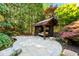 Backyard retreat with daybed swing, gazebo and mature landscaping at 265 Tara Trl, Atlanta, GA 30327