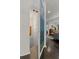 Hallway with wood floors leading to the living room at 3143 Church St, East Point, GA 30344