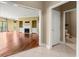 Living room with wood flooring, a fireplace, and an open floor plan with lots of natural light at 2865 Lenox Ne Rd # 504, Atlanta, GA 30324