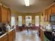 Bright kitchen offers a breakfast area with a big window at 4206 Shoreside Cir, Snellville, GA 30039