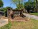 Attractive stone entrance sign for WoodChase and Coral Ridge private home communities at 574 Trillum Sw Ct, Marietta, GA 30008
