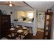 Open dining area with a view into the kitchen featuring modern appliances at 574 Trillum Sw Ct, Marietta, GA 30008