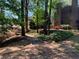 Landscaped pathway featuring natural wooded beauty, small bridges and winding trail at 574 Trillum Sw Ct, Marietta, GA 30008