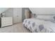 A serene bedroom with cool blue accents, plush carpet, and ample closet space at 1315 Woodland Trce, Cumming, GA 30041