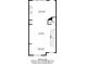 Second floor floor plan with living room, kitchen, dining area, bath, and staircase at 1608 Falcon Crest Way # 58, Decatur, GA 30032