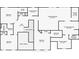 A detailed floor plan of the upper floor including the primary bedroom, bathrooms, closets, and laundry room at 1611 Threepine Pl, Lilburn, GA 30047