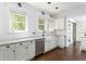 Charming kitchen with white subway tile, stainless steel appliances, and an apron front sink at 1012 Bellevue Ne Dr, Atlanta, GA 30306