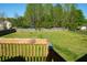 Spacious backyard enclosed by a wooden fence, offering privacy and plenty of room for outdoor activities at 186 Majesty Dr, Rockmart, GA 30153