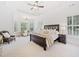 Spacious main bedroom with tray ceiling, sitting area, and plenty of natural light at 330 Plantation Way, Roswell, GA 30075
