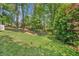 Large backyard view, great for playing, gardening or entertaining at 3585 Legacy Trce, Alpharetta, GA 30022