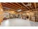 Spacious unfinished basement, ready for customization and ample storage space at 1144 Bellewood Sq, Dunwoody, GA 30338